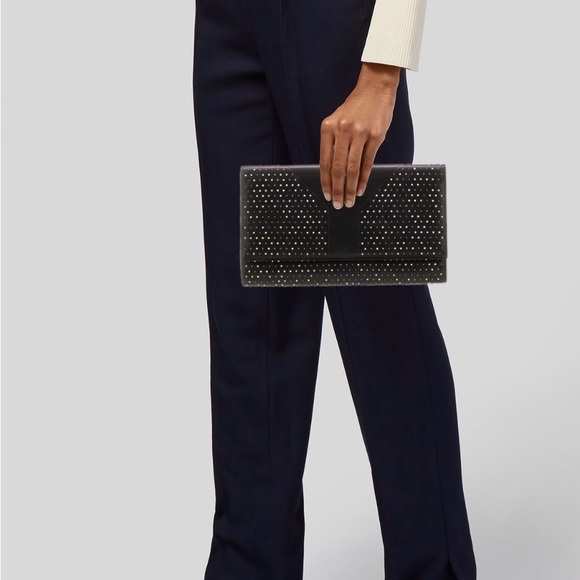 Yves Saint Laurent Authentic Black Clutch with Gold Studs - Picture 3 of 6